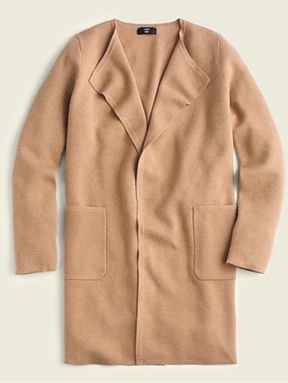 J. Crew Juliette Open Front Sweater Cardigan XS Tan